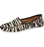 Patricia Green - Jillian Haircalf Moccasin - Zebra - Size 7