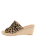 Patricia Green - Peep-Toe Espadrille - Shen - Leopard Haircalf - Size 9
