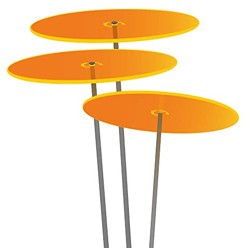 Cazador-del-sol - 6" Suncatcher Set of 3 - Medio - Orange