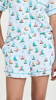 BedHead - Stretch Short Sleeve Shorty PJ Set - Regatta - X Small