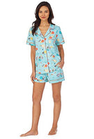 BedHead - Stretch Short Sleeve Shorty PJ Set - Sunny Days - Small