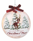 Stony Creek - 5" Lightable Glass Ornament - Jolly Holiday Reindeer