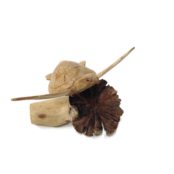 Garden Age - Parasite Wood - Sea Turtle Sculpture