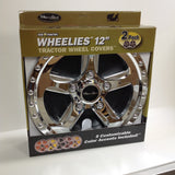 Good Vibrations - Wheelies - 12" Tractor Wheel Cover Set - Silver