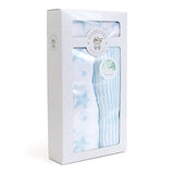 Child To Cherish - Swaddle Blanket Set - Stars & Stripes - Blue