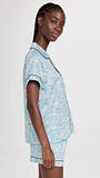 BedHead - Short Sleeve Shorty PJ Set - Sunny Lilacs - X-Small