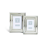 Two's Company - 4x6 & 5x7 Silver Mirror Frames - Set of 2