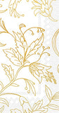 Boston International - Paper Guest Towel 16 Count - Golden Flower White Gold