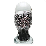 Snowy Owl Hand-Blown Glass 7" Sculpture