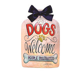 Stony Creek - 6.1" Lighted Vase - PAWnderings - Dog's Welcome