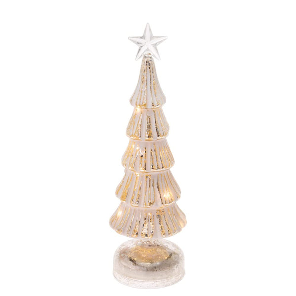 Boston International - LED Small Christmas Tree - Champagne & White