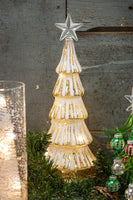 Boston International - LED Small Christmas Tree - Champagne & White