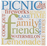 Boston International - 3-Ply 5" Cocktail Napkins 20 Count - Picnic