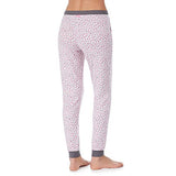 Kensie - Jogger Pant - Leopard Print - Pink & Grey - Small
