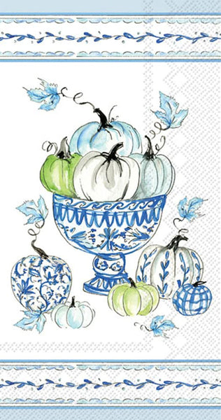 Boston International - Paper Guest Towel 16 Count - Chinoiserie Pumpkins