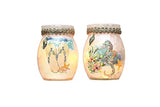 Stony Creek - Frosted Glass - 3" Lighted Vase - Sattwater Shores - Seahorse