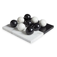 Jonathan Adler - Tic Tac Toe Set - Canaan Black & White Marble