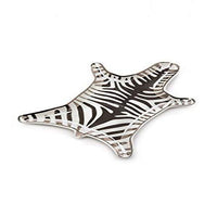 Jonathan Adler - Trinket Tray - Metallic Zebra Dish, Silver