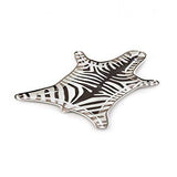 Jonathan Adler - Trinket Tray - Metallic Zebra Dish, Silver