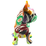 Interior Illusions - 8" Sitting  French Bulldog Figurine - Swirly Circle