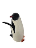PotTerre Raku Penguin - 5" Flying Left - White Finish
