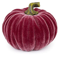 Boston International - Medium Velvet Pumpkin - Burgundy