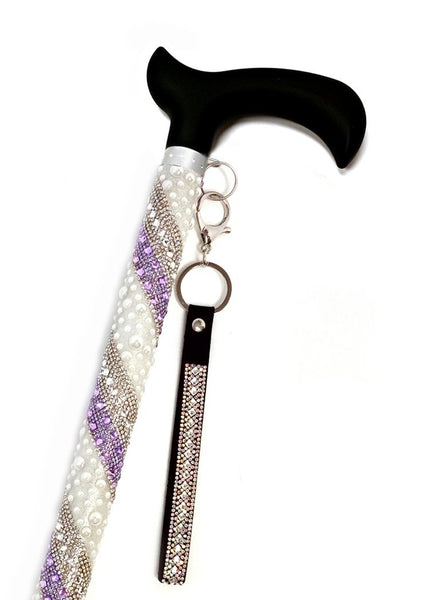 Jacqueline Kent Sugar Cane - Adjustable Cane - Pearl Mauve