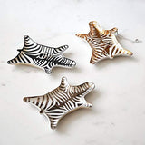 Jonathan Adler - Trinket Tray - Metallic Zebra Dish, Silver