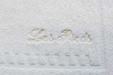 The Pillow Bar - 21" x 36" - Cotton Bath Mat - Ivory Les Piedes
