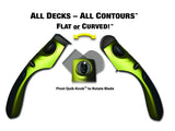 Good Vibrations Grass Hawk Ultimate Mower Cleaning Tool - Lawn Mower Dual Blade Deck Scraper - Clean All Contours of The Deck Flat or Curved