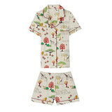 BedHead - Stretch Short Sleeve Shorty PJ Set - Safari - Small