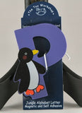 The Toy Workshop - Magnetic Jungle Alphabet Letter - Blue "P" - Penguin
