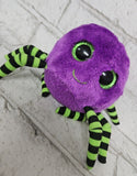 Ty Beanie Boo - Crawley The Spider - Purple & Neon Green