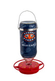 Hummer's Galore - 32 oz. Glass Hummingbird Feeder w/ UV Resistant Plastic Wrap - Auburn Tigers
