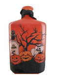 Stony Creek - See No Evil Pre-Lit Glass Bottle with Ribbon - Halloween Light