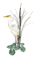 Bovano - Tabletop Sculpture - Egret & Cattails