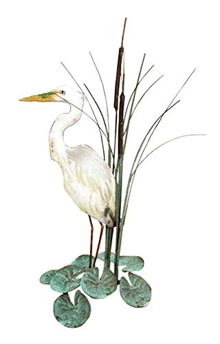 Bovano - Tabletop Sculpture - Egret & Cattails