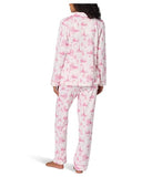 BedHead - Stretch L/S Pajama Set - Pink Jet Setter - Small