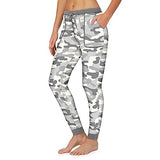 Kensie - Jogger Pant - Camo Print - Grey - Large