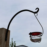GC - Backyard Essentials - Glass Hummingbird Treat Feeder - (Clear/Red)