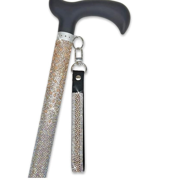 Jacqueline Kent Sugar Cane - Adjustable Cane - Royal Garden Party Champagne Ombre