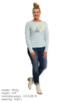 Green 3 - Women's Long Sleeve T-Shirt - Metallic Trees Blue - X-Large