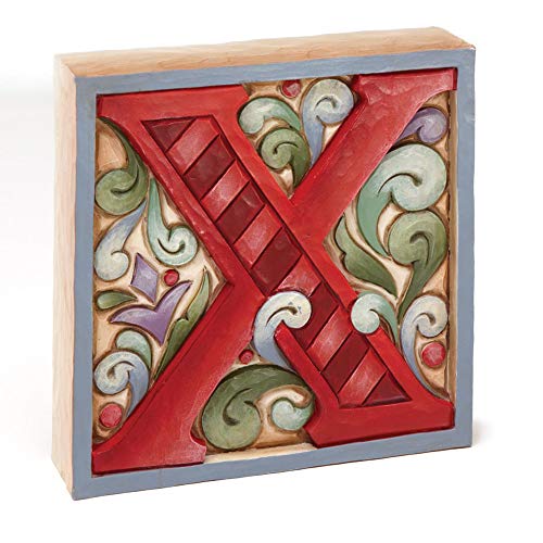 Jim Shore - Heartwood Creek - Monogram Letter "X" Figurine