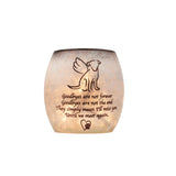 Stony Creek - Frosted Glass - 3" Lighted Vase - Dog Bereavement - Goodbyes
