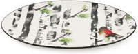 Boston International - Oval Serving Platter - Bird in Birch