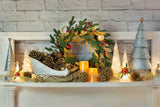 Boston International - LED Small Christmas Tree - Champagne & White