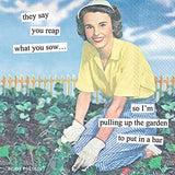 Boston International - 3-Ply 5" Cocktail Napkins 20 Count - Reap What You Sow