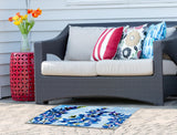 Olivia's Home Blue Bonnets Accent Washable Rug 22" x 32" Doormat