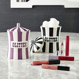Jonathan Adler - Canister - Vice - Glitter - Purple/White