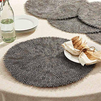 Two's Company - Placemat Set of 6 - Guinea Feather